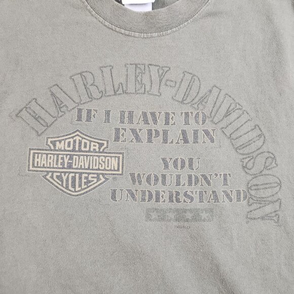VTG Harley Davidson Shirt Mens Large Ft Walton Florida USA Made Heritage Cycles - Picture 3 of 9